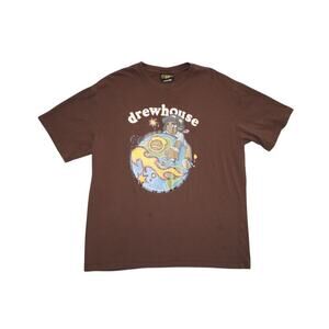 Drew House Brown Earth Graphic Tee - Size XXL